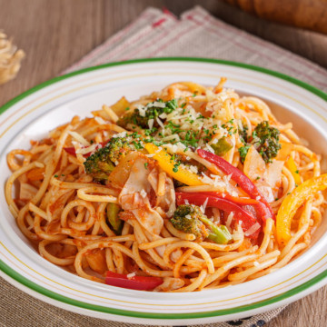 紅醬蔬食義大利麵(蔬食可食）